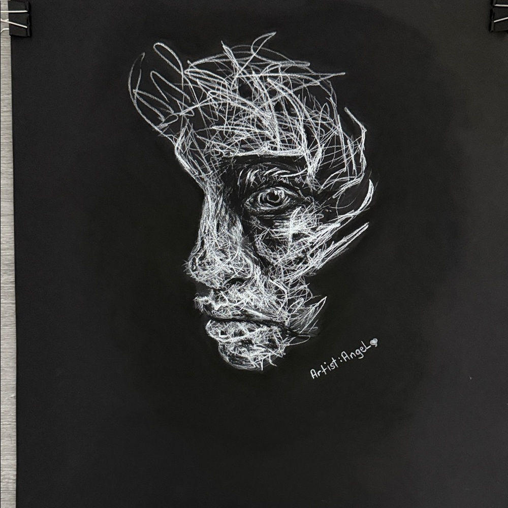 Abstract Black and White Art by